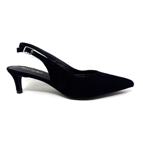 Seychelles Candlelight Slingback Pump Womens Sz 9 Suede Pointed Toe Kitten Heel - Picture 9 of 14